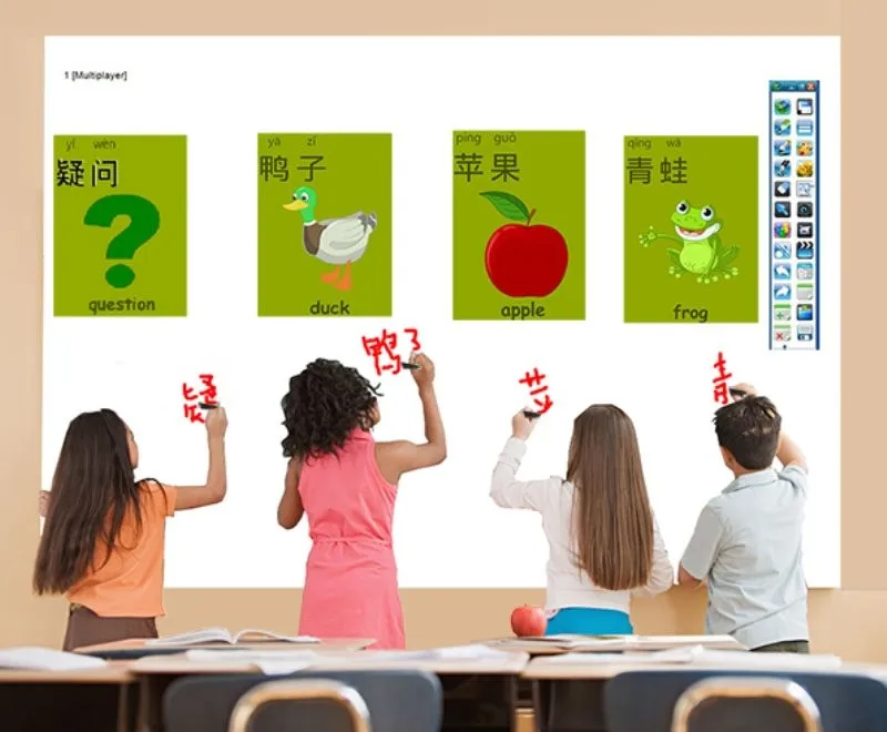 Умная цифровая доска Multi Touch портативная инфракрасная интерактивная для