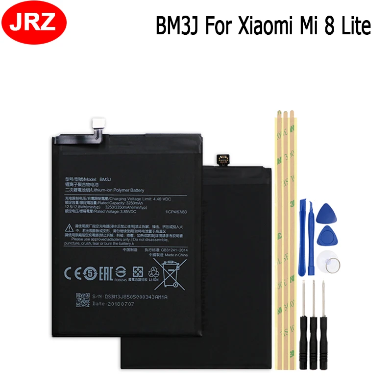 Аккумулятор JRZ BM3J для Xiaomi Mi 8 Lite 3250/3350 мА · ч набор инструментов | Мобильные