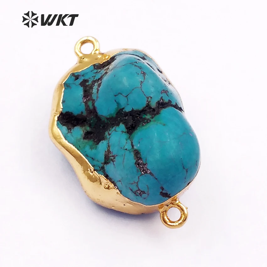 WT-C218 Wholesale Custom Unique Shape Natural Howlite Connectors Pendant With Gold Trim 5pcs/lot Random Shape Fashion Jewelry
WT-C218 Wholesale Custom Unique Shape Natural Howlite Connectors Pendant With Gold Trim 5pcs/lot Random Shape Fashion Jewelry