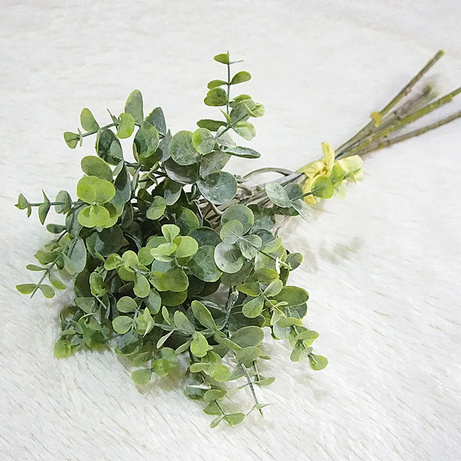 6pcs bunch artificial flowers eucalyptus artificial plants faux plastic hand bouquet for wedding home decoration fake plant wall
6pcs bunch artificial flowers eucalyptus artificial plants faux plastic hand bouquet for wedding home decoration fake plant wall