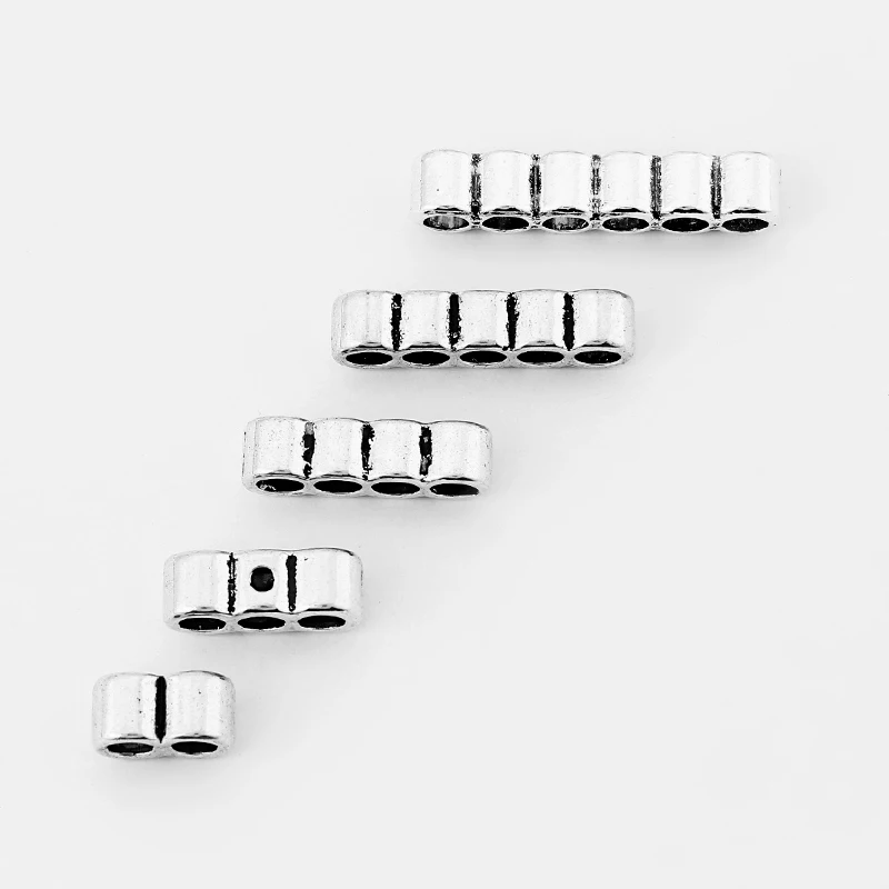 10pcs 3mm Double/3/4/5/6 Barrel Slider Beads Holes For 3mm Round Leather Cord Bracelet Jewelry Making Findings
10pcs 3mm Double/3/4/5/6 Barrel Slider Beads Holes For 3mm Round Leather Cord Bracelet Jewelry Making Findings
