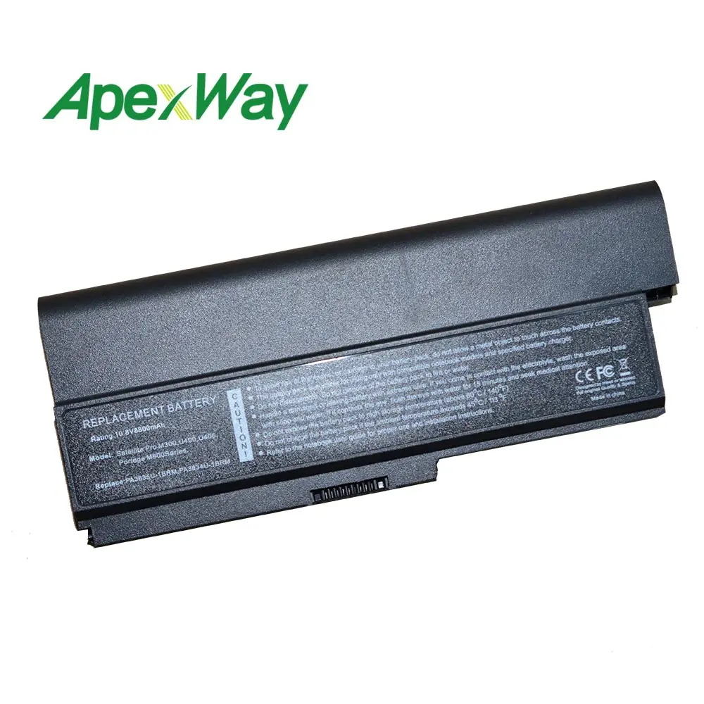 ApexWay 12 ячеек Аккумулятор для ноутбука Toshiba PA3634U 1BAS PA3636U 1BRL PA3817U PABAS118 1BRS PABAS178 PABAS117