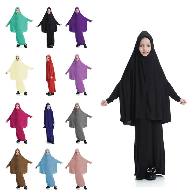 Muslim Girls Suits Batwing Sleeve Hijabs Tops+Long Skirts 2pc Children's Sets Arabia Dubai Malaysia Islamic Abaya Kaftan Clothes
Muslim Girls Suits Batwing Sleeve Hijabs Tops+Long Skirts 2pc Children's Sets Arabia Dubai Malaysia Islamic Abaya Kaftan Clothes