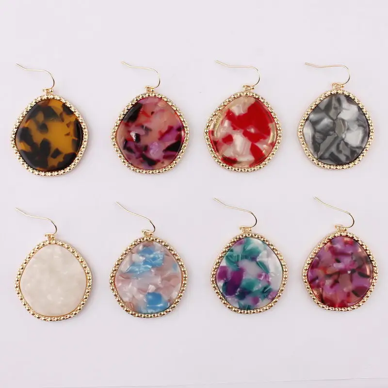 New Design Irregular Leopard Acrylic Hook Drop Earrings Personality Geometric Resin Oval Dangle Earrings Women's Jewelry 2019
New Design Irregular Leopard Acrylic Hook Drop Earrings Personality Geometric Resin Oval Dangle Earrings Women's Jewelry 2019