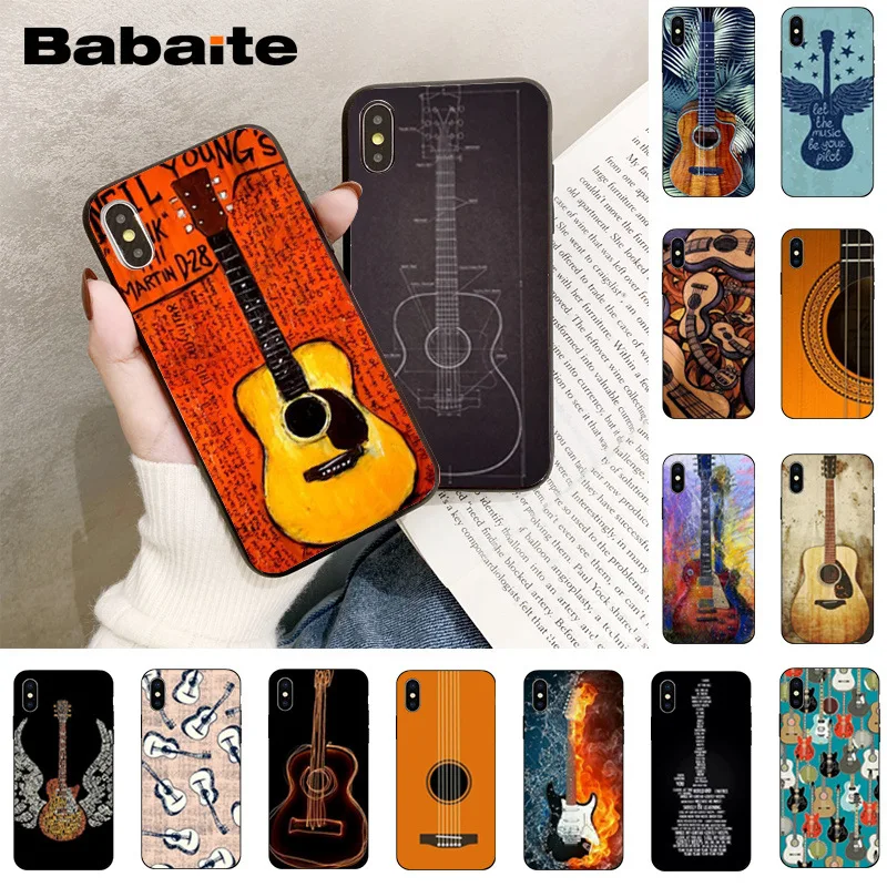 Babaita Guitar Music Black Soft Shell Phone Cover for iPhone 8 7 6 6S Plus 5 5S SE XR X XS MAX Coque Shell 11 11pro 11promax
Babaita Guitar Music Black Soft Shell Phone Cover for iPhone 8 7 6 6S Plus 5 5S SE XR X XS MAX Coque Shell 11 11pro 11promax