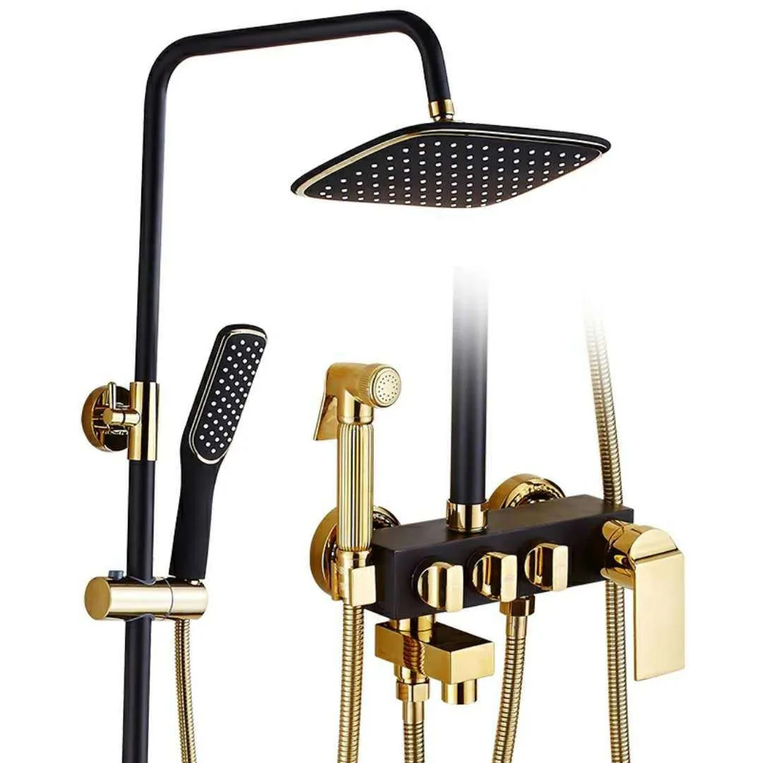European Copper Antique Black Shower Set Bidet Booster Shower Head Shower System 8" Wall Mount One Handle with Hand Shower
European Copper Antique Black Shower Set Bidet Booster Shower Head Shower System 8" Wall Mount One Handle with Hand Shower