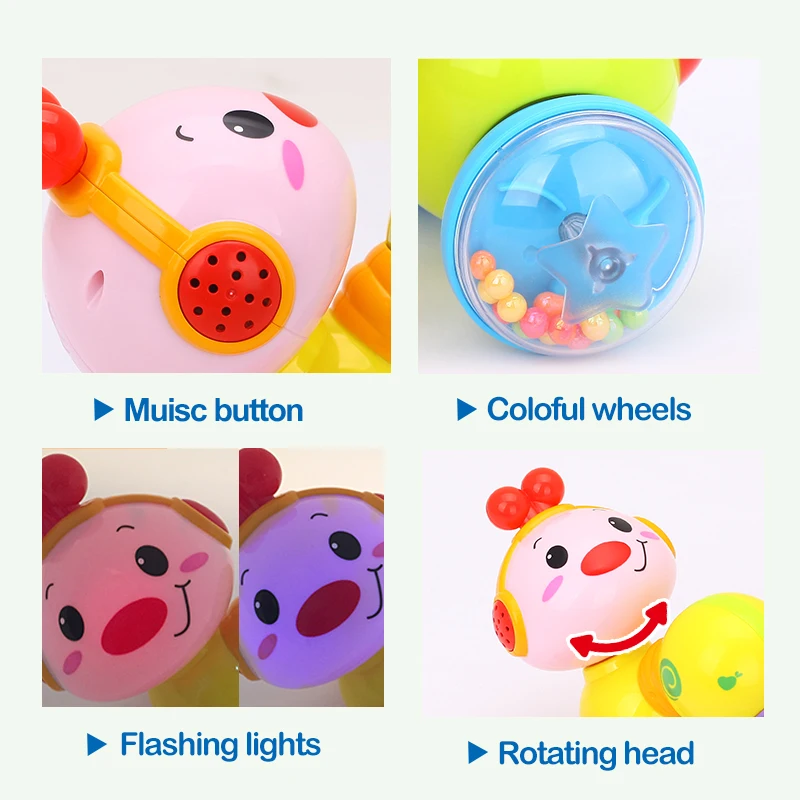 Crawling Bug Baby Infant Learning To Walk Worm Press Function Early Education Music & Light Learning Toys For Children
Crawling Bug Baby Infant Learning To Walk Worm Press Function Early Education Music & Light Learning Toys For Children