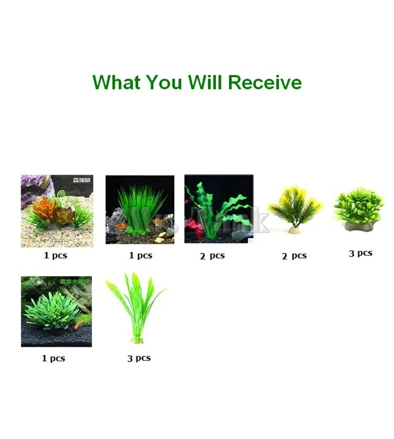 Mr.Tank 13pcs/set Aquarium Plants Package Plastic Artificial Aquatic Fish Tank Landscape Decorations Simulation Water Plants Set
Mr.Tank 13pcs/set Aquarium Plants Package Plastic Artificial Aquatic Fish Tank Landscape Decorations Simulation Water Plants Set