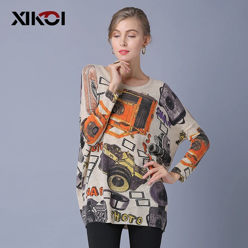 XIKOI New Women's Clothing Sweaters O-neck Long Sleeve Loose Pullovers Jumpers Female Casual Knitted Printing Sweaters
XIKOI New Women's Clothing Sweaters O-neck Long Sleeve Loose Pullovers Jumpers Female Casual Knitted Printing Sweaters
