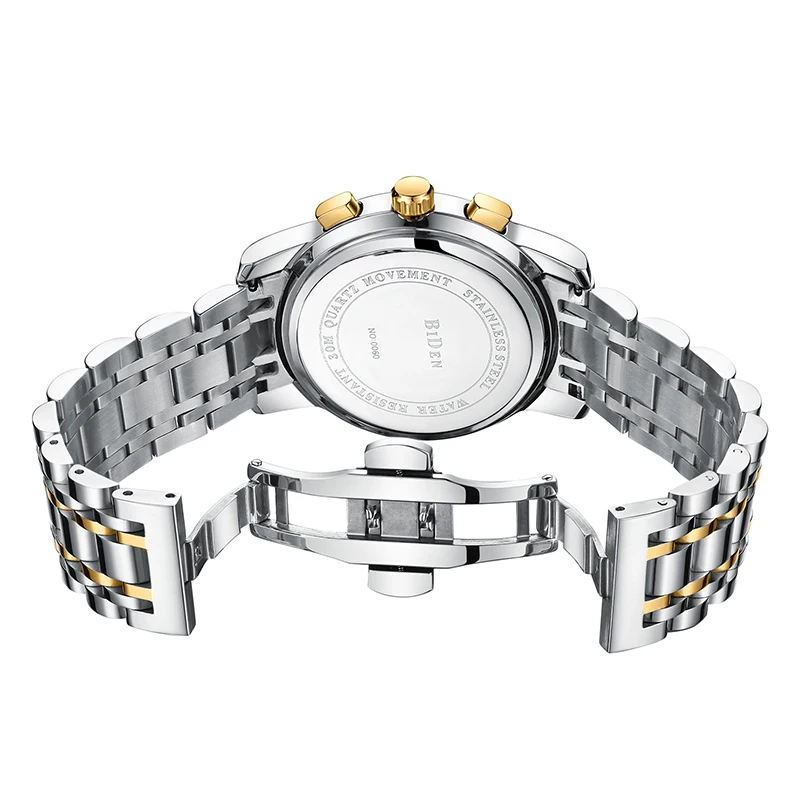 BlDEN Luxury Brand Men Quartz Watch Stainless Steel Classic Roman numerals Male Business Calendar Wristwatch relogio masculino
BlDEN Luxury Brand Men Quartz Watch Stainless Steel Classic Roman numerals Male Business Calendar Wristwatch relogio masculino