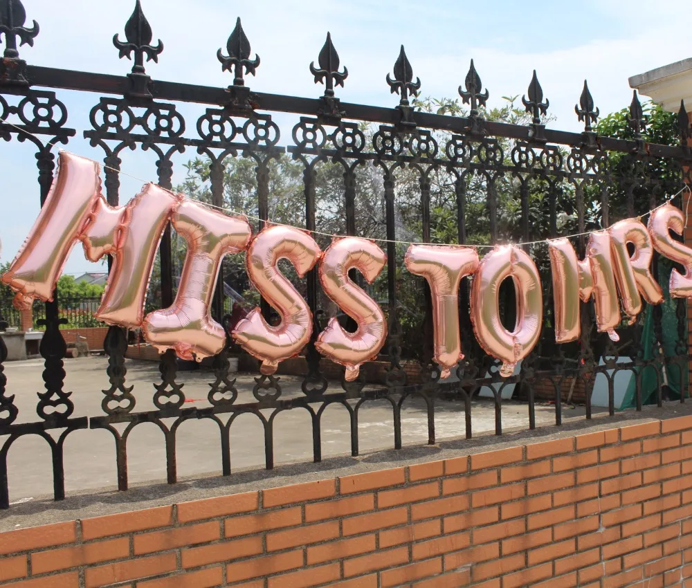 Miss to Mrs Bride Rose gold balloon banner Bridal Shower engaged Bachelorette Party bunting Decorations
Miss to Mrs Bride Rose gold balloon banner Bridal Shower engaged Bachelorette Party bunting Decorations