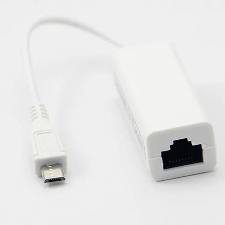 100pcs Micro USB 2.0 Male To RJ45 Female Ethernet LAN Network Card Adapter For Windows Android PC Laptop Tablet RD9700 IC | Электроника