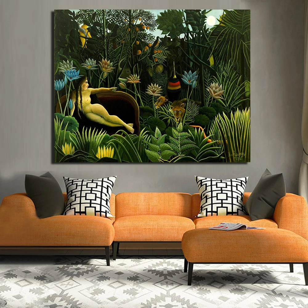 JQHYART Primitivis Painting Canvas Art Wall Pictures For Living Room Henri Rousseau The Dream Home Decor Printed
JQHYART Primitivis Painting Canvas Art Wall Pictures For Living Room Henri Rousseau The Dream Home Decor Printed
