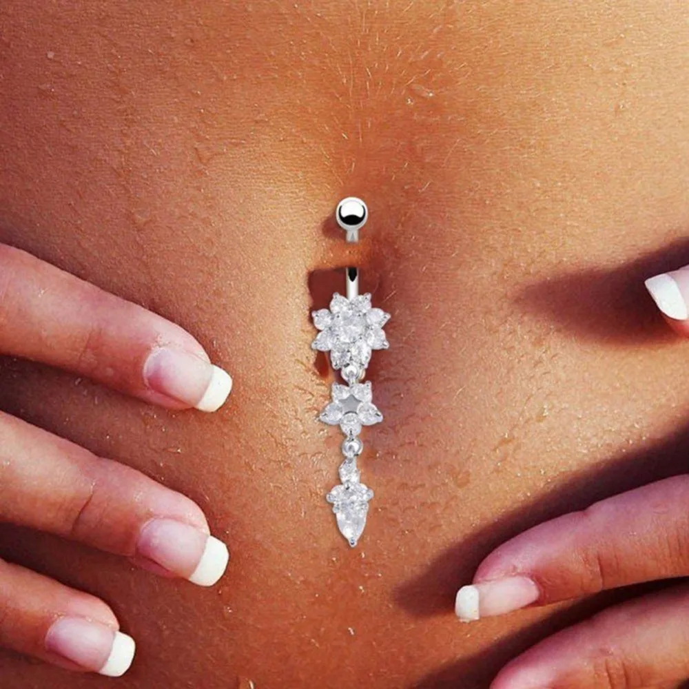 Charming Crystal Gem Navel Button Ring 316 Surgical Steel Belly Body Piercing Jewelry
Charming Crystal Gem Navel Button Ring 316 Surgical Steel Belly Body Piercing Jewelry