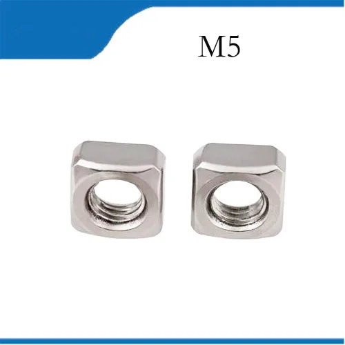 Free shipping 100pcs/Lot Metric Thread DIN557 M5 304 Stainless Steel A2 Square Nut Screw Nut Square Nuts Hardware Nut
Free shipping 100pcs/Lot Metric Thread DIN557 M5 304 Stainless Steel A2 Square Nut Screw Nut Square Nuts Hardware Nut