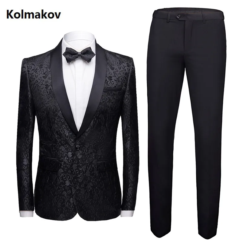 (Jacket +Pants) 2019 spring High quality Classic black Men casual business suits Men's Embroidery suits wedding dress suit men
(Jacket +Pants) 2019 spring High quality Classic black Men casual business suits Men's Embroidery suits wedding dress suit men