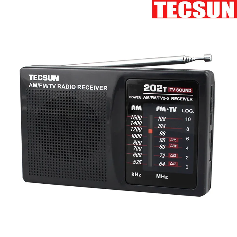 Фото TECSUN R 202T FM AM ТВ радиоприемник Мини портативный простой для того - купить