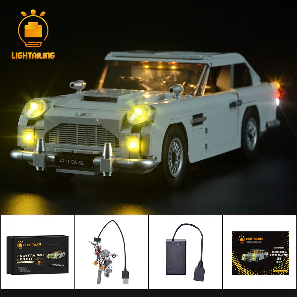 Комплект светодиодного освещения для 10262 Джеймс Бонд Aston Martin DB5 светильник Модель в комплект не входит)
Комплект светодиодного освещения для 10262 Джеймс Бонд Aston Martin DB5 светильник Модель в комплект не входит)