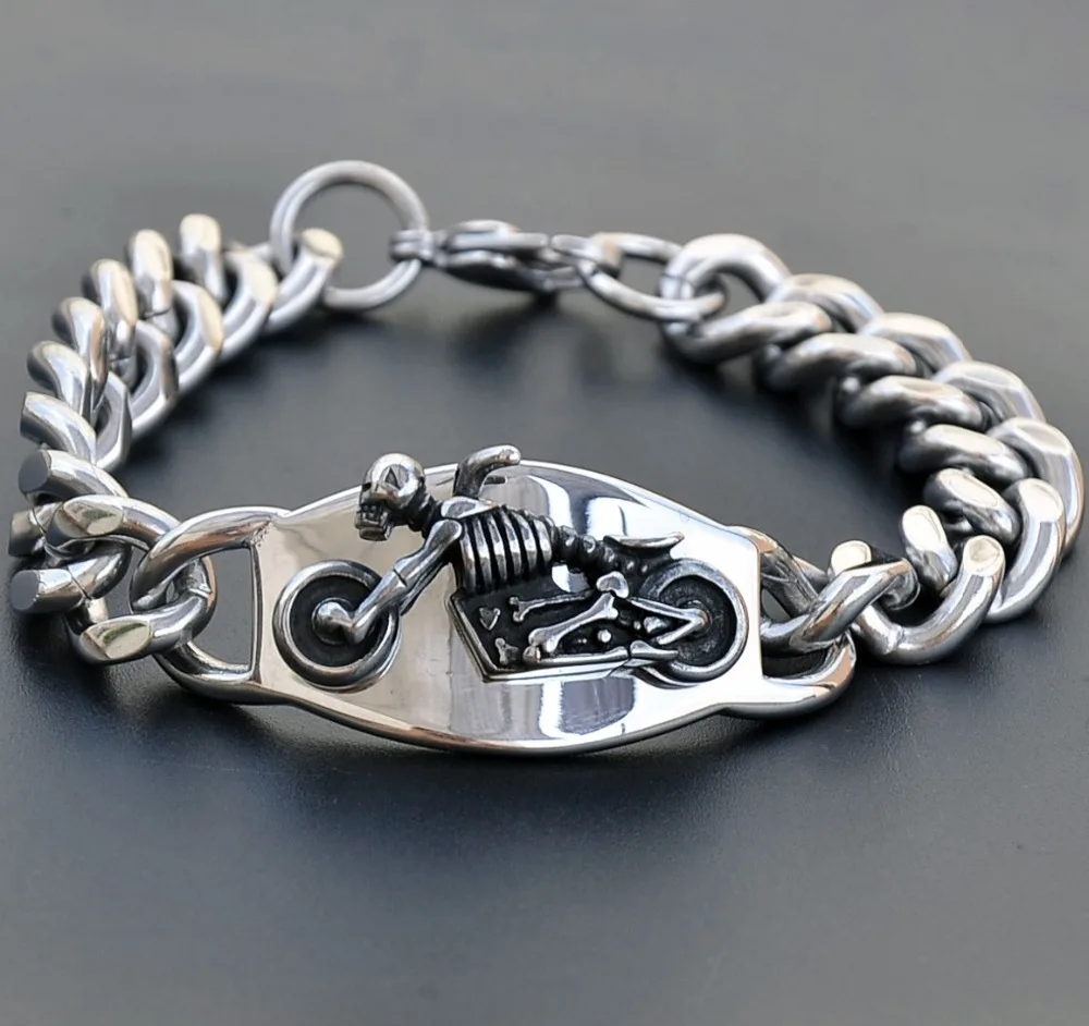 2018 fashion ladies bracelet stainless steel personality skull men's bracelet GABOR NAGY punk jewelry friends gifts
2018 fashion ladies bracelet stainless steel personality skull men's bracelet GABOR NAGY punk jewelry friends gifts