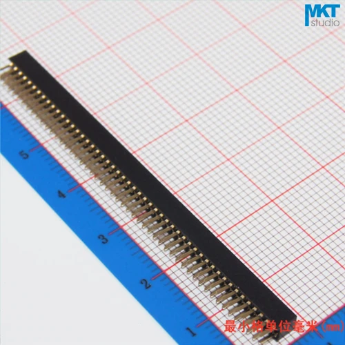 100Pcs 1.27mm Pitch Double Row Straight Pins 4.3mm Female PTH Pin Header For Arduino 2x50P
100Pcs 1.27mm Pitch Double Row Straight Pins 4.3mm Female PTH Pin Header For Arduino 2x50P