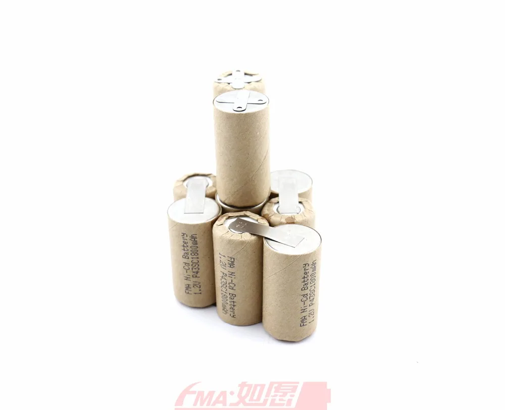 Аккумуляторная батарея Ni MH SC 12V 1600 3000mAh DIY электроинструменты отвертка