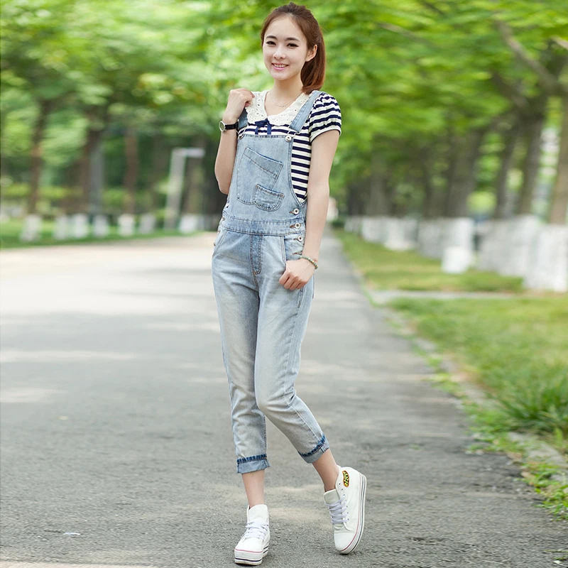 2019 New Modis Suspenders One-piece Denim Overalls Female Korean version of the tide Loose Small straight Seven pants
2019 New Modis Suspenders One-piece Denim Overalls Female Korean version of the tide Loose Small straight Seven pants