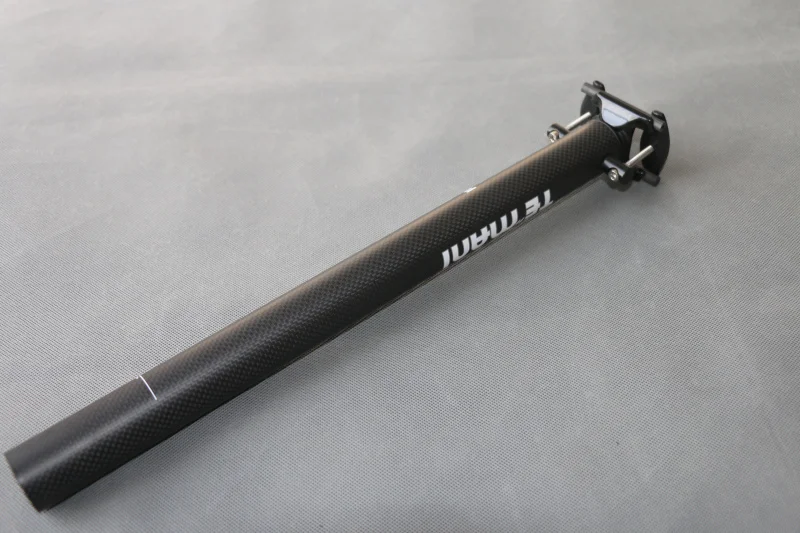 TEMANI Full Carbon Fiber Folding Bicycle Seatpost Bike BMX Seat Tube Bicycle Seatpost Bicycle Parts 33.9/34.9mm*400mm