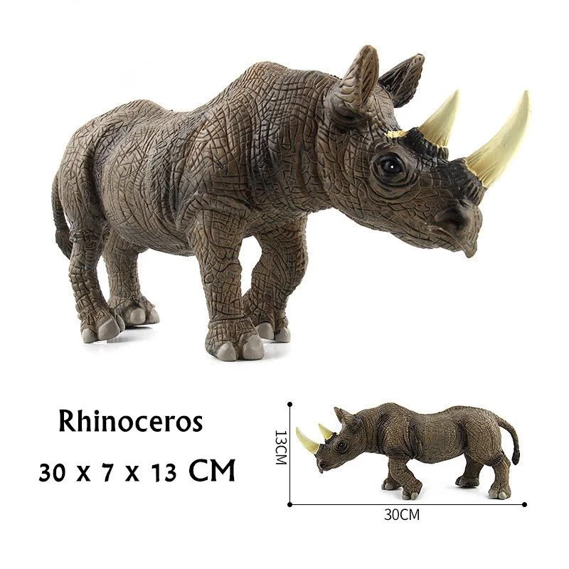 Big Size Tiger Rhinoceros Leopard Elephant Simulation Wild animal model doll pvc action figure hot set toys for children gift
Big Size Tiger Rhinoceros Leopard Elephant Simulation Wild animal model doll pvc action figure hot set toys for children gift