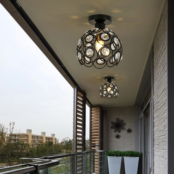 Modern brief black/white iron cage E14 LED bulb ceiling lamp home deco aisle K9 crystal ceiling lighting fixture
Modern brief black/white iron cage E14 LED bulb ceiling lamp home deco aisle K9 crystal ceiling lighting fixture