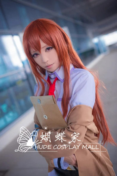 Hot Anime Steins Gate Makise Kurisu Cosplay Costume Full Set S-XL Or Customized Any Size | Тематическая одежда и униформа