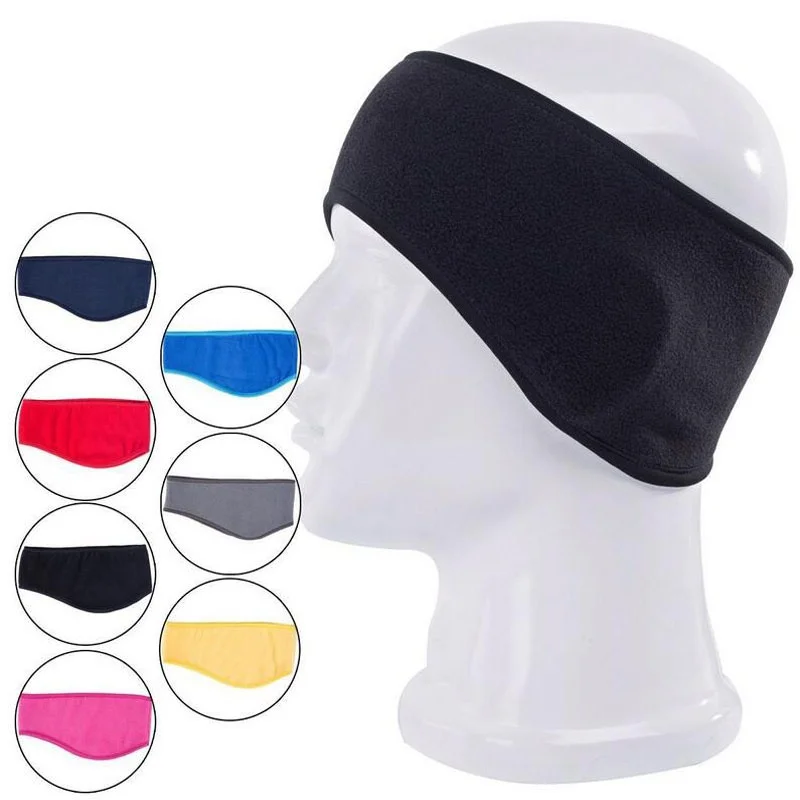 

1 PCS Men Women Unisex Fashion Winter Warm Fleece Headband Earband Stretchy Headband Earmuffs Ear Warmers Headdress HairBands