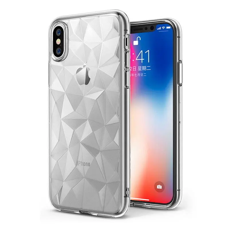 Luxury 3D Diamond Pattern Clear Phone Case for iphone 7 6S 6 8 Plus Soft Silicone Transparent Cover For iPhone X XS MAX XR Case
Luxury 3D Diamond Pattern Clear Phone Case for iphone 7 6S 6 8 Plus Soft Silicone Transparent Cover For iPhone X XS MAX XR Case