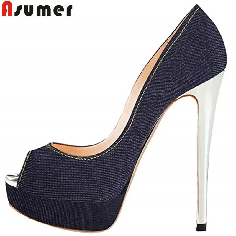 ASUMER fashion hot sale new high heels shoes woman peep toe shallow pumps women shoes platform super high heels wedding shoes
ASUMER fashion hot sale new high heels shoes woman peep toe shallow pumps women shoes platform super high heels wedding shoes