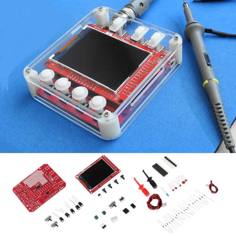 Новый набор цифрового осциллографа DSO138mini для самостоятельного обучения, улучшенный карманный размер DSO138
Новый набор цифрового осциллографа DSO138mini для самостоятельного обучения, улучшенный карманный размер DSO138