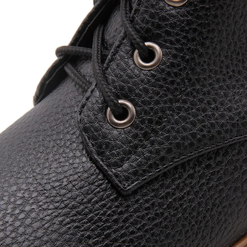 Womens Lace up Thick Heel Round Toe PU Solid Sewing Riding Casual Mid-calf Waterproof Western Boots White Black Shoes Waterproof
Womens Lace up Thick Heel Round Toe PU Solid Sewing Riding Casual Mid-calf Waterproof Western Boots White Black Shoes Waterproof