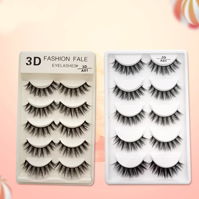 New 5 Pairs Handmade 3D Lashes Short False Eyelashes Cross Messy Dense Natural Eye Lashes Stage Makeup False Eyelashes
New 5 Pairs Handmade 3D Lashes Short False Eyelashes Cross Messy Dense Natural Eye Lashes Stage Makeup False Eyelashes