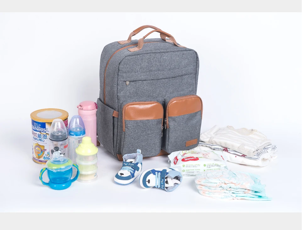 Stylish Mummy Bag Backpack Large Diaper Bag for Travel Nappy Bag for Stroller Baby Care with Changing Pad Stroller Strap
Stylish Mummy Bag Backpack Large Diaper Bag for Travel Nappy Bag for Stroller Baby Care with Changing Pad Stroller Strap