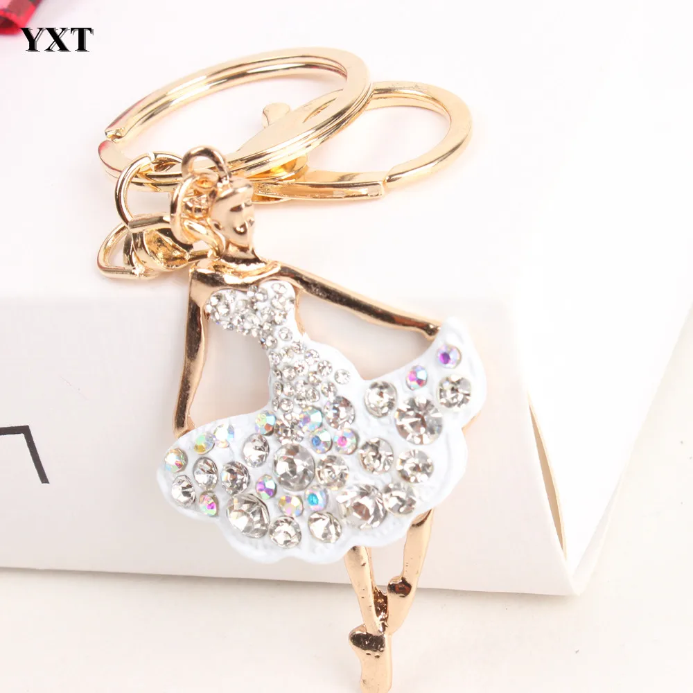 Top Hot Selling New Cute Ballet White Dancing Girl Lady Pendant Charm Crystal Purse Bag Keyring Chain Fashion- Style
Top Hot Selling New Cute Ballet White Dancing Girl Lady Pendant Charm Crystal Purse Bag Keyring Chain Fashion- Style
