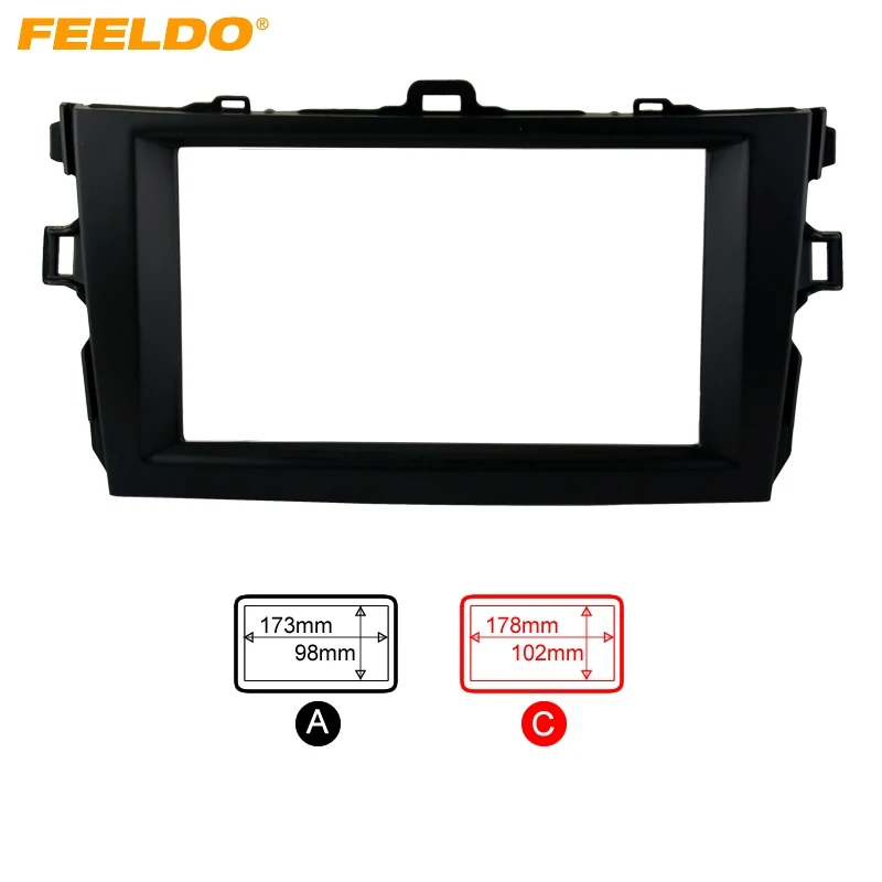 FEELDO для Toyota Corolla(08 ~ 10) черный 2DIN автоустановка Радио Стерео DVD рамка фасции приборной панели комплекты установки # AM2684
FEELDO для Toyota Corolla(08 ~ 10) черный 2DIN автоустановка Радио Стерео DVD рамка фасции приборной панели комплекты установки # AM2684