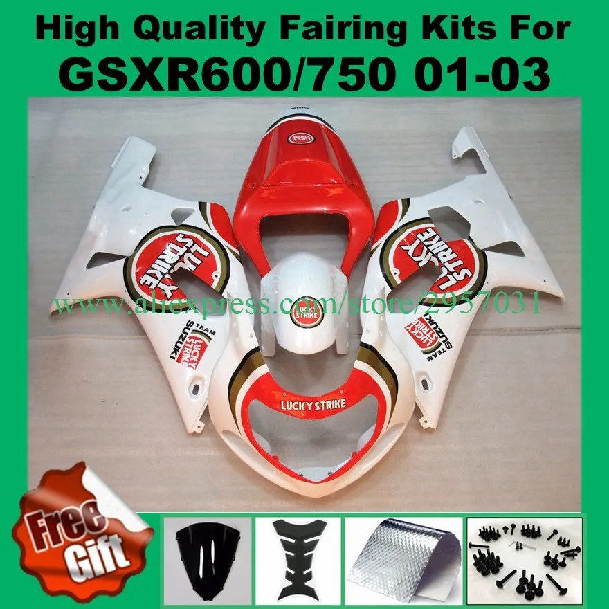 9gifts Injection Fairings for SUZUKI GSXR600 GSXR750 GSXR 600 750 2001 2002 2003 01 02 03 K1 K2 K3 fairing kits RED WHITE LUCKY
9gifts Injection Fairings for SUZUKI GSXR600 GSXR750 GSXR 600 750 2001 2002 2003 01 02 03 K1 K2 K3 fairing kits RED WHITE LUCKY