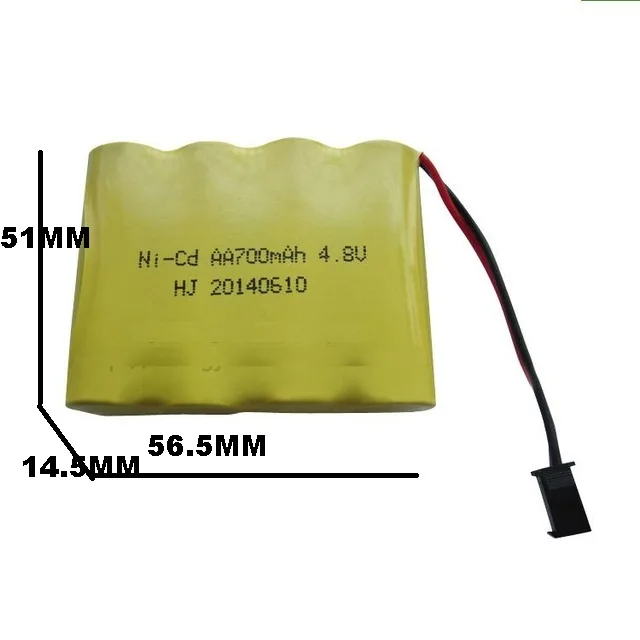 4.8V700mAh Ni-Cd Rechargeable Battery For RC Toys Electric Car RC truck RC tank Boat Gun Spare Parts 4.8V Volt Bateria 2pcs/lot
4.8V700mAh Ni-Cd Rechargeable Battery For RC Toys Electric Car RC truck RC tank Boat Gun Spare Parts 4.8V Volt Bateria 2pcs/lot