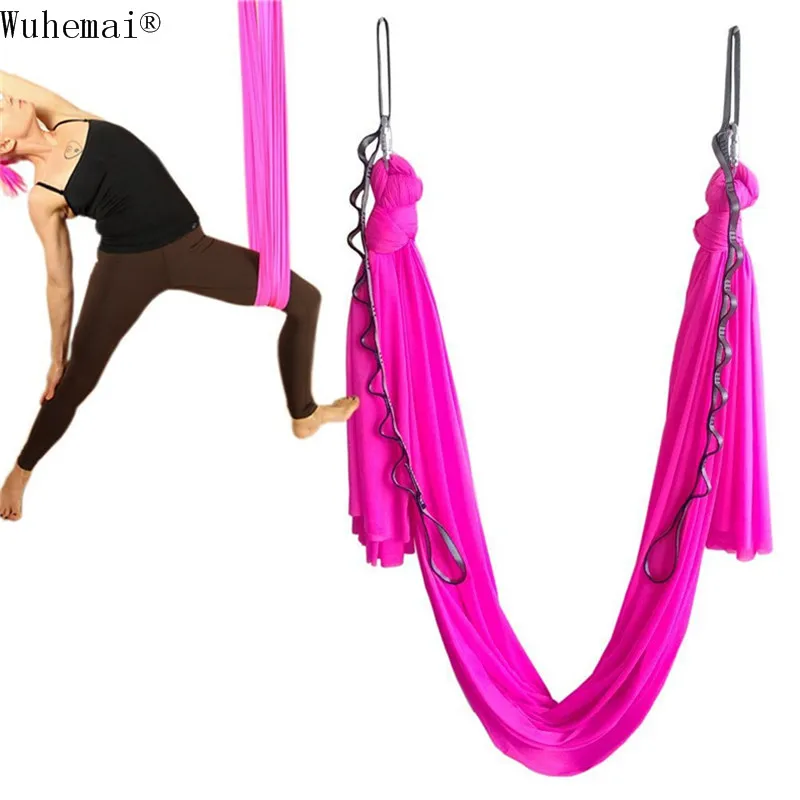 

1 meters Tailored length Yoga hammock swing fabric Aerial Traction Flight Anti-gravity Length customization yoga belt yoga hall