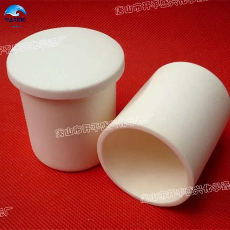 

99.5% high purity alumina al2o3 ceramic corundum crucible /Cylindrical ceramic refractorye crucible with lid dia60x60mm 120ml