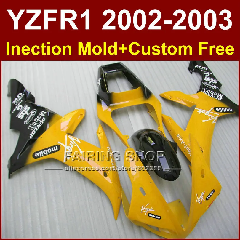 Hot sale mobile Yellow custom fairing for YAMAHA bodyworks 02 03 YZF1000 YZF R1 2002 2003 yzf r1 body parts Aftermarket +7gifts
Hot sale mobile Yellow custom fairing for YAMAHA bodyworks 02 03 YZF1000 YZF R1 2002 2003 yzf r1 body parts Aftermarket +7gifts