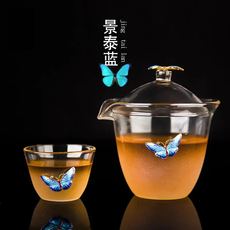 Tea Mug Cloisonne Cloud Fog Glass Bowl Tea Cup Heat-resistant Granola Three Kung Fu Set
Tea Mug Cloisonne Cloud Fog Glass Bowl Tea Cup Heat-resistant Granola Three Kung Fu Set