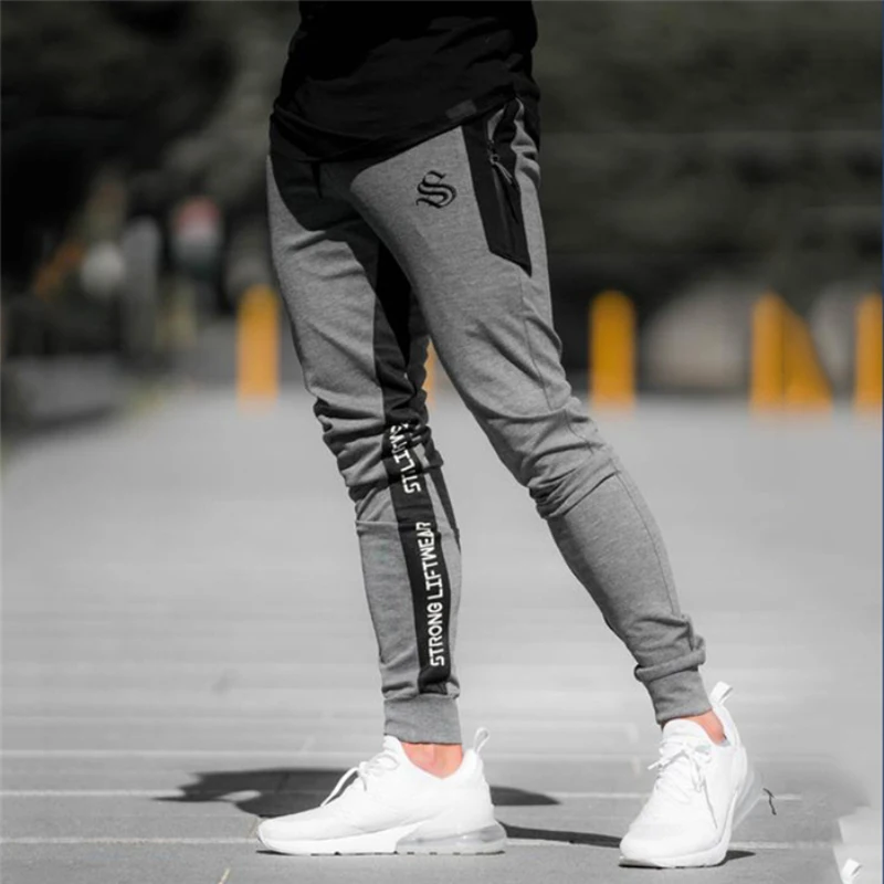 Спортивные штаны для бега высокая талия спортивные мужчин s леггинсы фитнеса