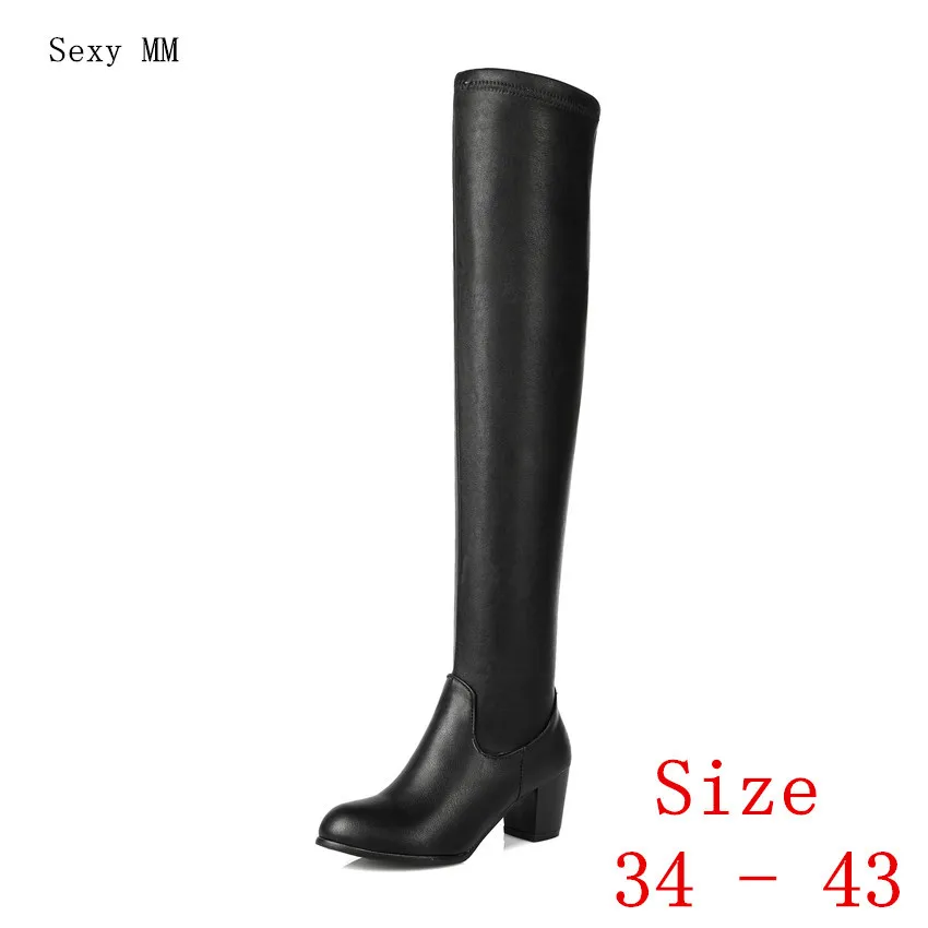 Spring Autumn Women Over the Knee Boots High Heel Booties Woman Thigh High Long Boots Small Plus Size 34 - 40 41 42 43
Spring Autumn Women Over the Knee Boots High Heel Booties Woman Thigh High Long Boots Small Plus Size 34 - 40 41 42 43