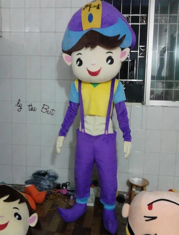 2019 Factory Direct purple strap smart boy Fancy Dress Mascot Costume for birthday Halloween parties
2019 Factory Direct purple strap smart boy Fancy Dress Mascot Costume for birthday Halloween parties