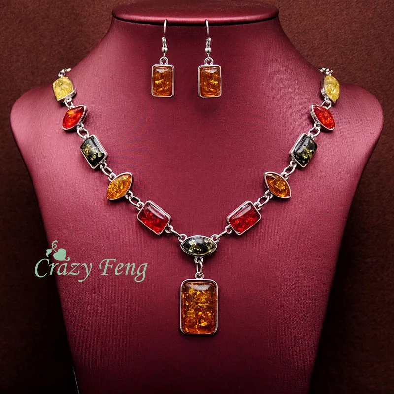 Free shipping Crazy Feng New Women Vintage Retro Silver-color African Colorful Stones Wedding Jewelry Necklace Earrings Sets
Free shipping Crazy Feng New Women Vintage Retro Silver-color African Colorful Stones Wedding Jewelry Necklace Earrings Sets