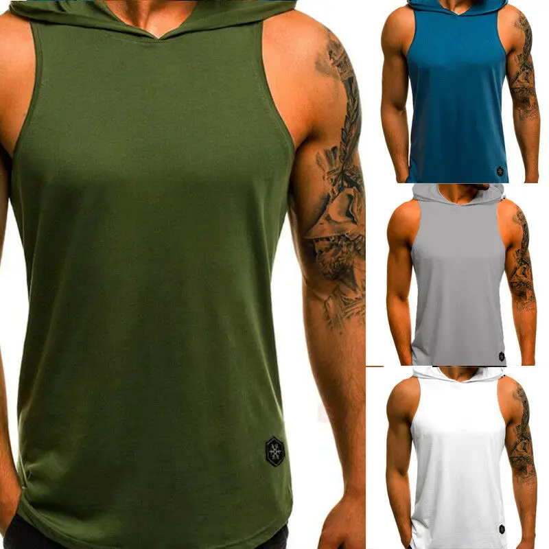 Cool Men Hooded Hoodie Vest Tank Tops Sweatshirt Muscle Gym Sleeveless T-shirt Shirt Men's sportswear top
Cool Men Hooded Hoodie Vest Tank Tops Sweatshirt Muscle Gym Sleeveless T-shirt Shirt Men's sportswear top